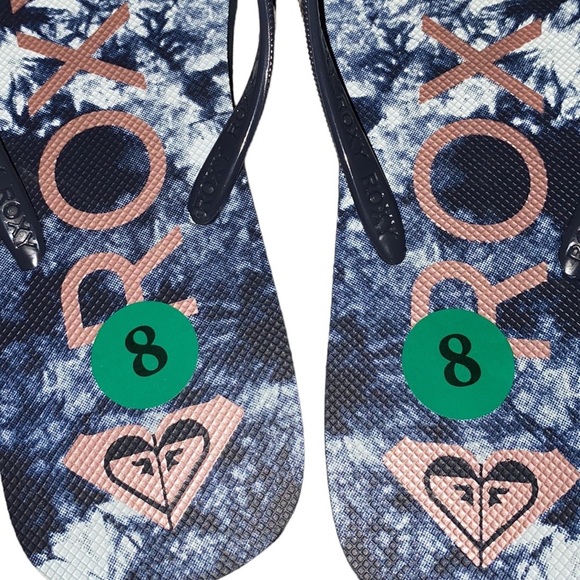 NEW Roxy tie dye flip flops/thong/sandals - Picture 5 of 12